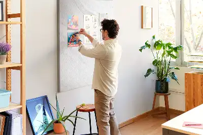 Tableau affichage liège Vagues de marbre