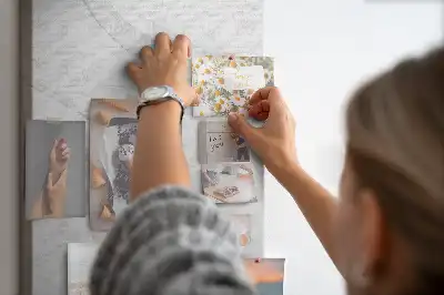 Tableau affichage liège Vagues de marbre