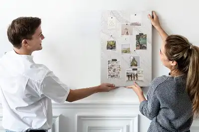 Tableau affichage liège Vagues de marbre