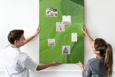 Tableau de liège décoratif Ondes abstraites
