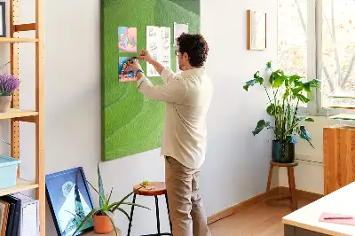 Tableau de liège décoratif Ondes abstraites