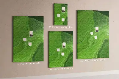Tableau de liège décoratif Ondes abstraites