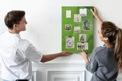 Tableau de liège décoratif Ondes abstraites