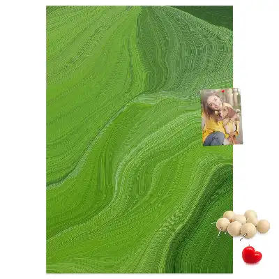 Tableau de liège décoratif Ondes abstraites