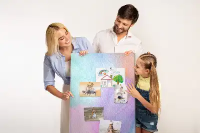 Tableau affichage liège Plumes pastel