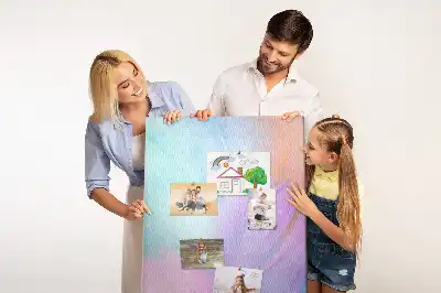 Tableau affichage liège Plumes pastel