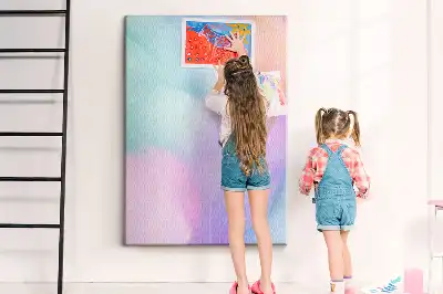 Tableau affichage liège Plumes pastel