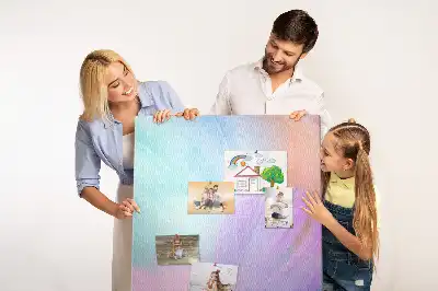 Tableau affichage liège Plumes pastel