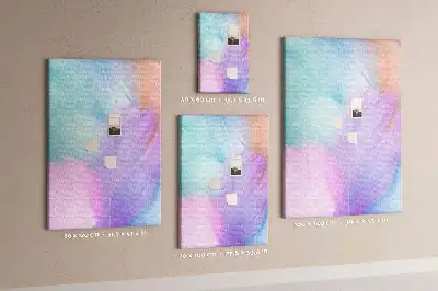 Tableau affichage liège Plumes pastel