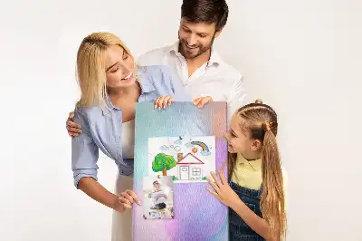 Tableau affichage liège Plumes pastel