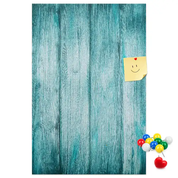 Tableau de liège décoratif Bois bleu