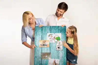 Tableau de liège décoratif Bois bleu