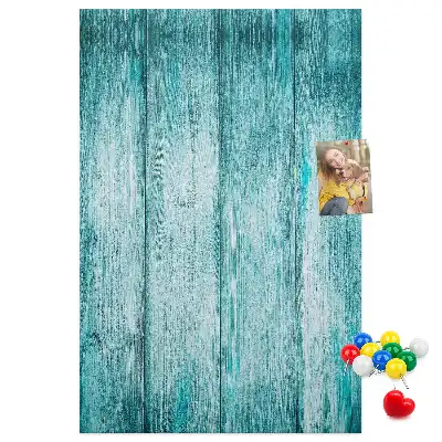 Tableau de liège décoratif Bois bleu