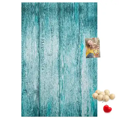 Tableau de liège décoratif Bois bleu