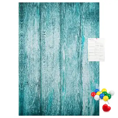 Tableau de liège décoratif Bois bleu