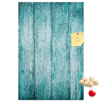 Tableau de liège décoratif Bois bleu