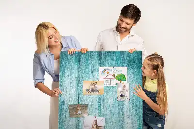 Tableau de liège décoratif Bois bleu