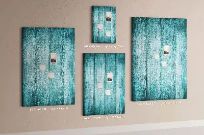 Tableau de liège décoratif Bois bleu