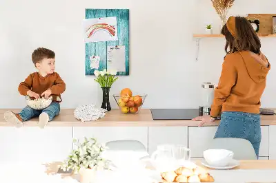 Tableau de liège décoratif Bois bleu