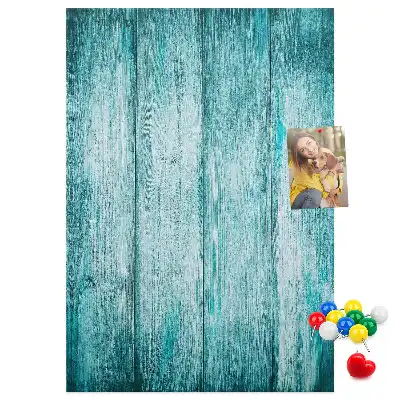 Tableau de liège décoratif Bois bleu