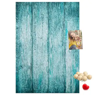 Tableau de liège décoratif Bois bleu
