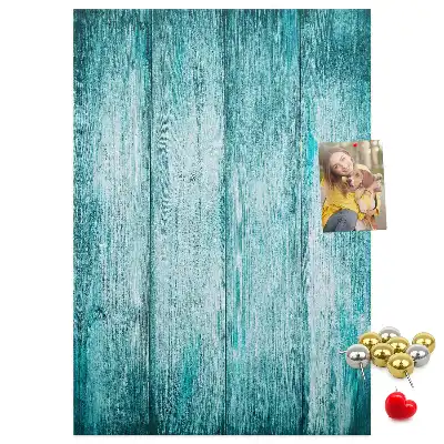 Tableau de liège décoratif Bois bleu