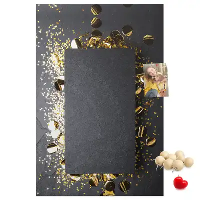 Tableau de liège décoratif Confettis dorés