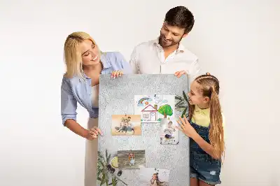 Tableau de liège décoratif Fond en béton et olives
