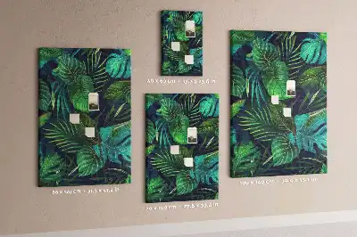 Tableau affichage liège Grandes feuilles exotiques