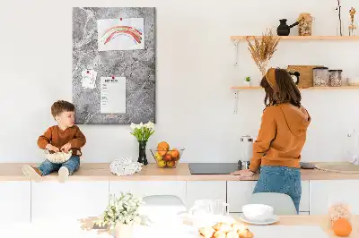 Tableau de liège décoratif Marbre sombre et profond