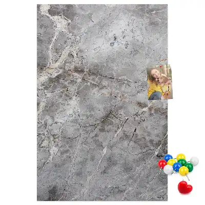 Tableau de liège décoratif Marbre sombre et profond