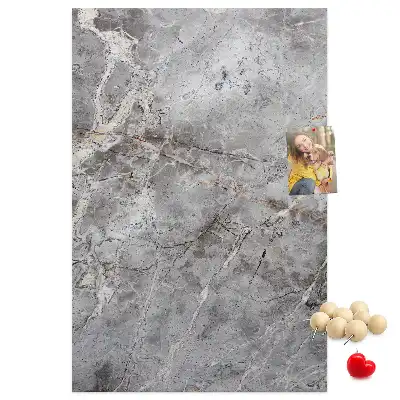 Tableau de liège décoratif Marbre sombre et profond