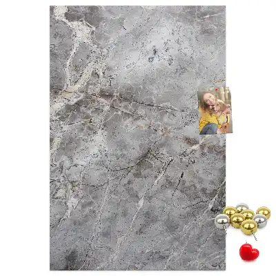 Tableau de liège décoratif Marbre sombre et profond