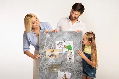 Tableau de liège décoratif Marbre sombre et profond