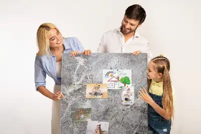 Tableau de liège décoratif Marbre sombre et profond
