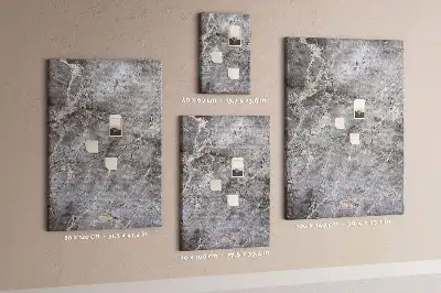 Tableau de liège décoratif Marbre sombre et profond