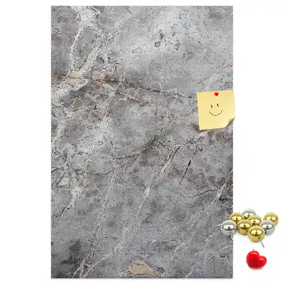 Tableau de liège décoratif Marbre sombre et profond