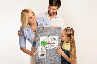 Tableau de liège décoratif Marbre sombre et profond