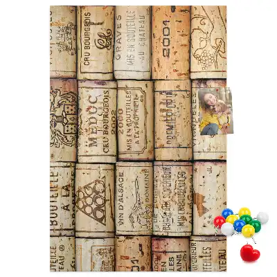 Tableau affichage liège Bouchons de vin