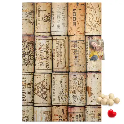 Tableau affichage liège Bouchons de vin