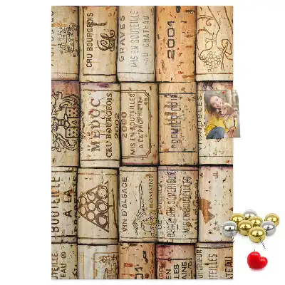 Tableau affichage liège Bouchons de vin