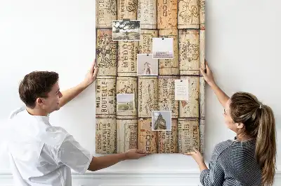 Tableau affichage liège Bouchons de vin