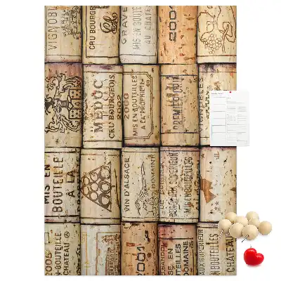 Tableau affichage liège Bouchons de vin