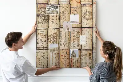Tableau affichage liège Bouchons de vin
