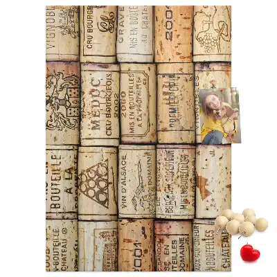 Tableau affichage liège Bouchons de vin