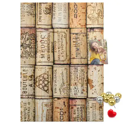 Tableau affichage liège Bouchons de vin