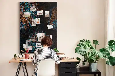 Image tableau en liège Mandala décoratif
