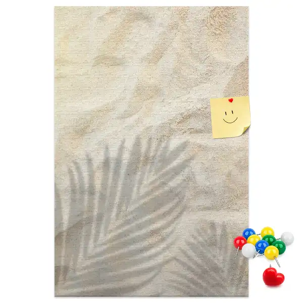Tableau de liège décoratif Sable de plage d'été