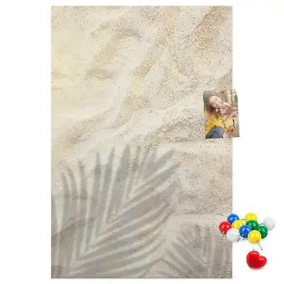 Tableau de liège décoratif Sable de plage d'été