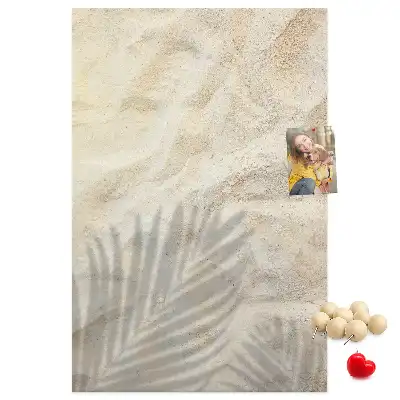 Tableau de liège décoratif Sable de plage d'été